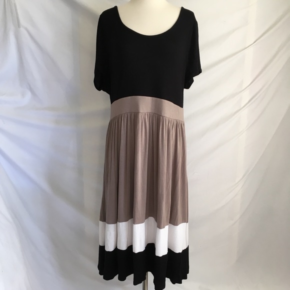 Pink Rose Dresses & Skirts - Pink Rose | Women Dresses | Black/Tan | Plus Size